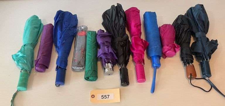 Small Solid Umbrella Assortment, 12 Pieces image