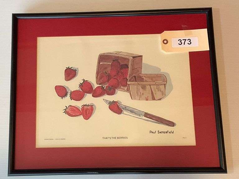 Framed And Matted Print 'That's The Berries' By Paul Satterfield image