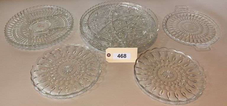 Seven Glass Serving Platters image