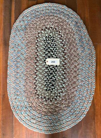 Handmade Braided Rug, 46"X30" image