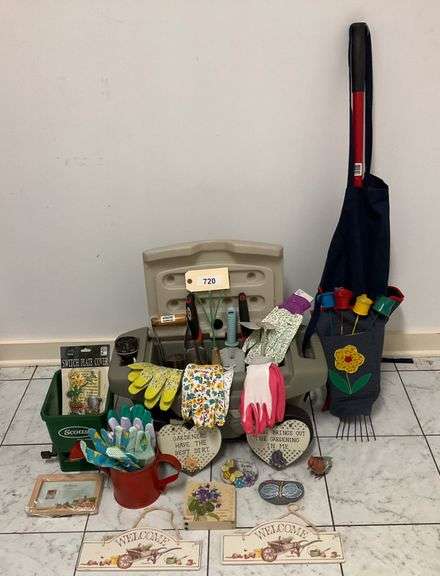 Garden Tools And Accessories, 8 NEW Pairs Of Gardening Gloves, Gardening Apron, & More image