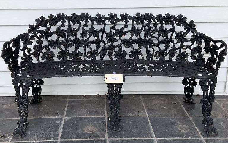 Wrought Iron Bench, 54" Matches Lots #715, 717 image