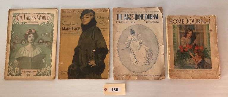 The Ladies' World Magazines, April 1903, January 1916, The Ladies' Home Journals February 1898, April 1926 image
