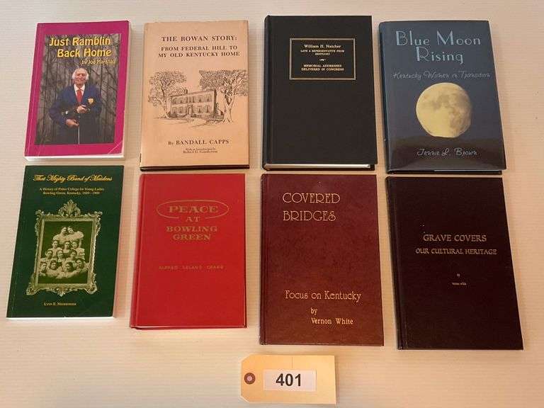 Eight Hardback Books About Kentucky By Vernon White, William Natcher, & More image