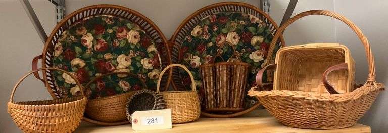 Nine Piece Assortment Of Baskets image