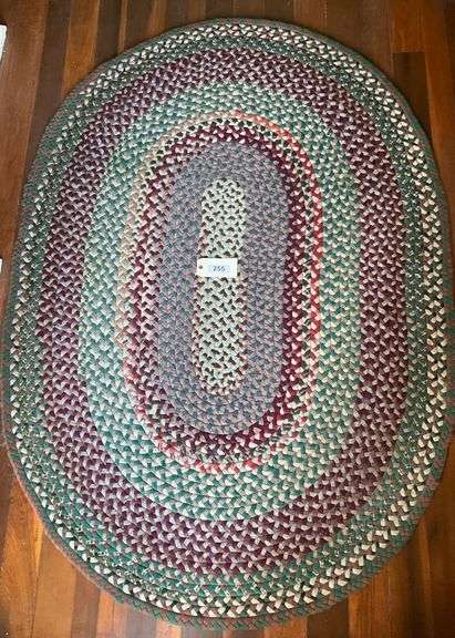 Handmade Braided Rug, 73"X53" image