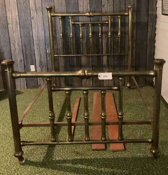 Antique Full Size Brass Bed image
