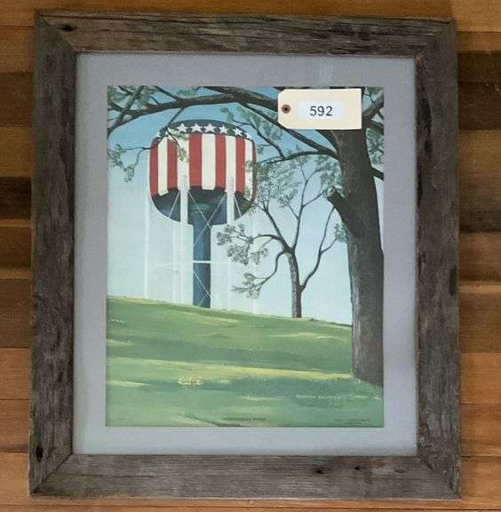 Framed And Matted 'Independence Tower', Ltd Ed Print By Gordon Shuffitt, 28"X24" image