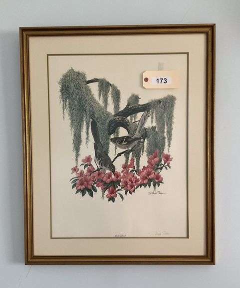 Framed And Matted 'Mockingbird' Print By Richard Sloan, 32"X26" image