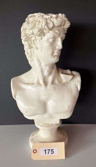 Bust Of Michelangelo's David, 20" image