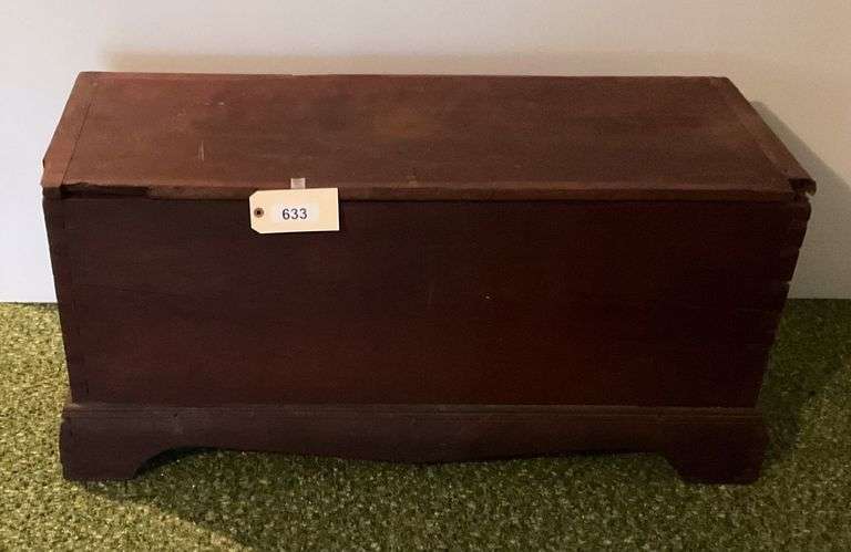 Vintage Wooden Chest, Some Wear & Tear image