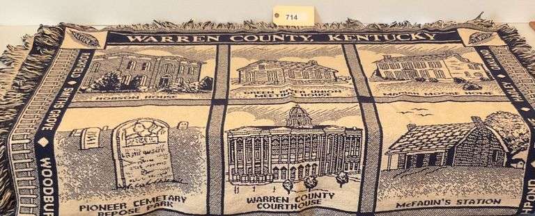 Warren County And Bowling Green Landmark Throw image