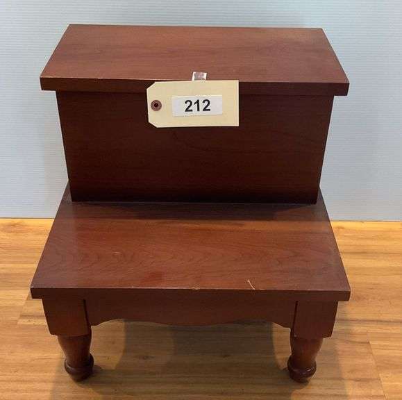 Wooden Bed Step With Storage 16"X16"X19" image