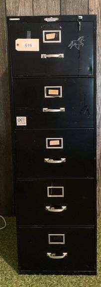 Five Drawer Metal Filing Cabinet image