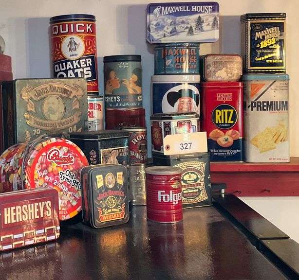 Assortment Of Metal Tins, Approx 20 Pieces image