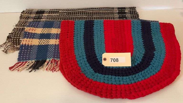 Oval Rug, 35"X22", 2 Rectangular Rugs, 25"X46" image