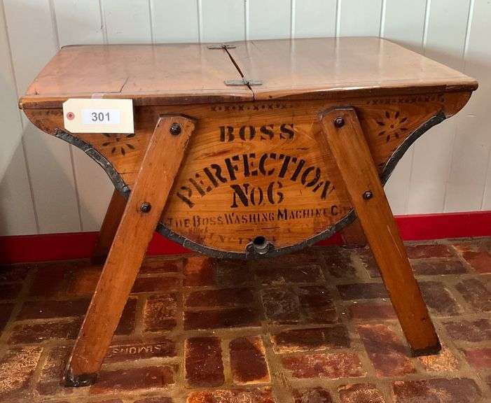 Antique Wooden Washing Machine image