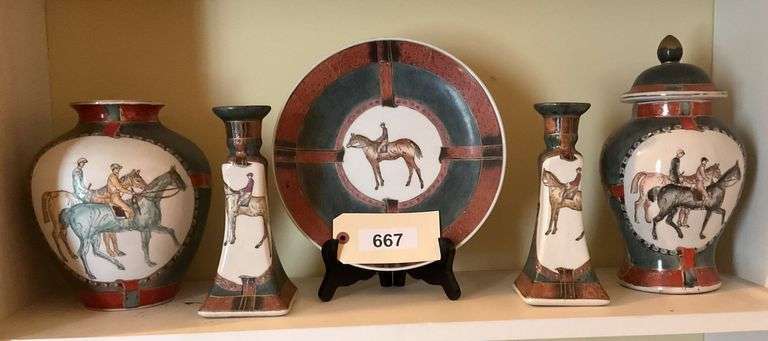 Ceramic Horse Plate And Giftware image