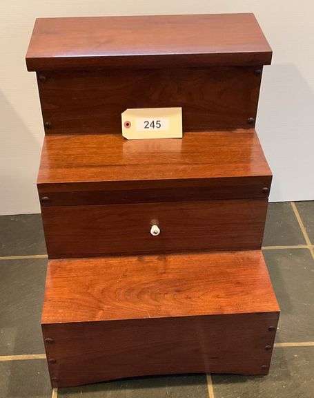 Wooden Bed Step With Storage image