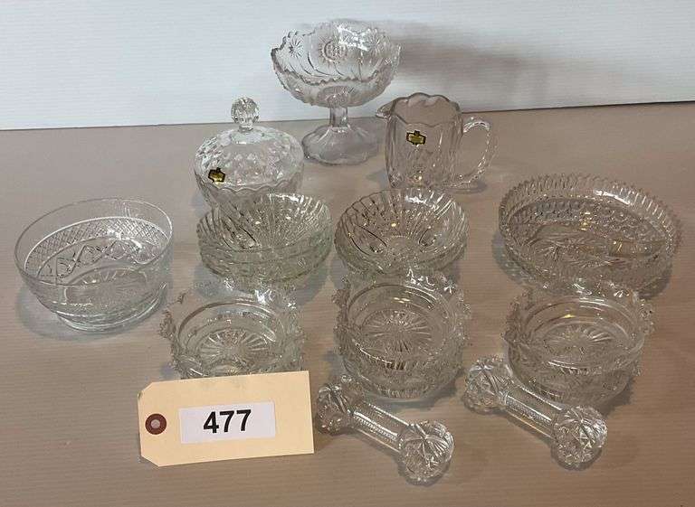 Assorted Crystal Tableware, Approx 18 Pieces image