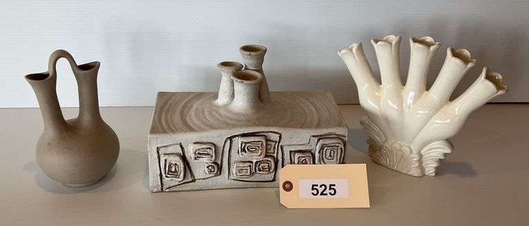 Three Unique Bud Vases image