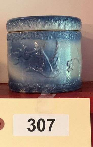 Salt Glazed Ceramic Round Covered Box image