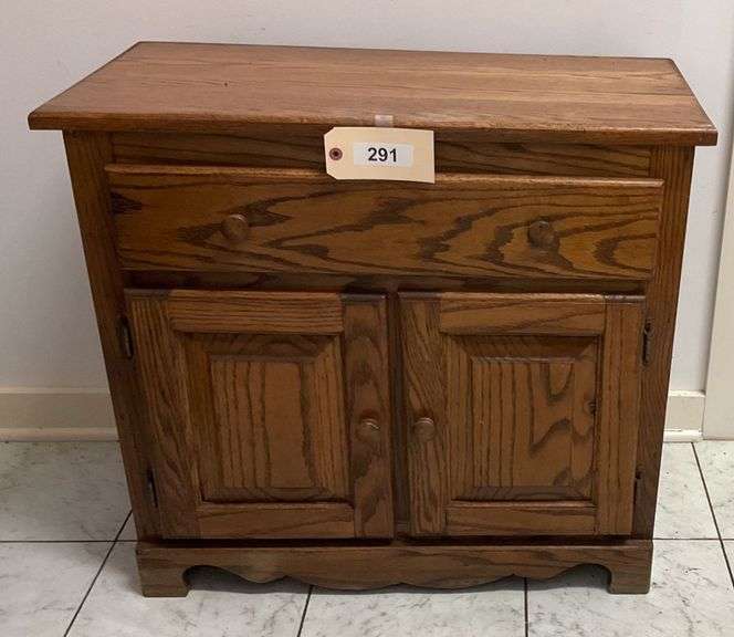 Wooden Storage Cabinet, 30"X15"X27" image
