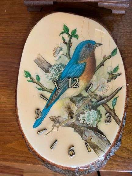 Blue Bird Clock & Jewelry Box, Assorted Holiday Jewelry, Copper Bracelet & More!