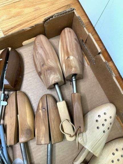 Vintage Wooden Shoe Stretchers- 4 pairs total
