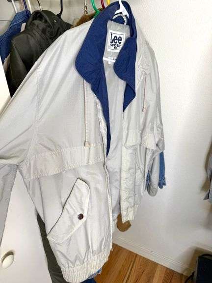 Contents of Man's Closet- Jackets, Shoes, Hat, Shorts