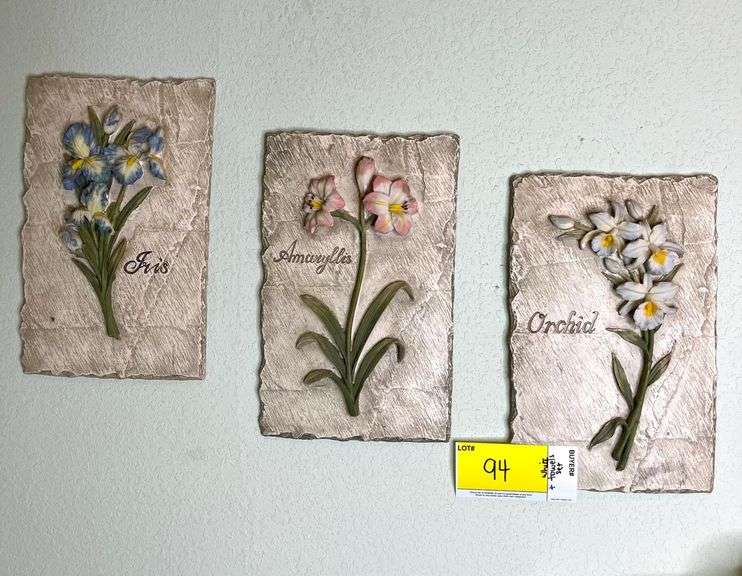 Iris, Amarillis & Orchid Wall Decor & Towels