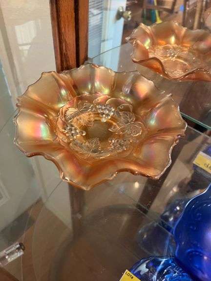 Contents of China Cabinet- Glass Basket Collection