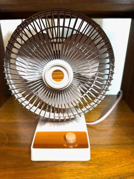 Oil Lamp, Wesclox Electric Clock, Fan, Figurines & more!