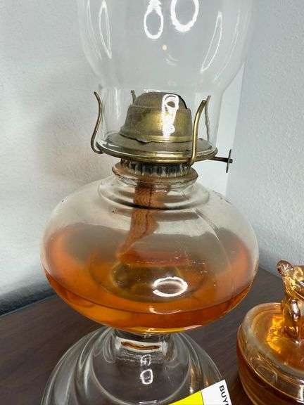 Orange Oil Lantern & Deer Jewelry Dish