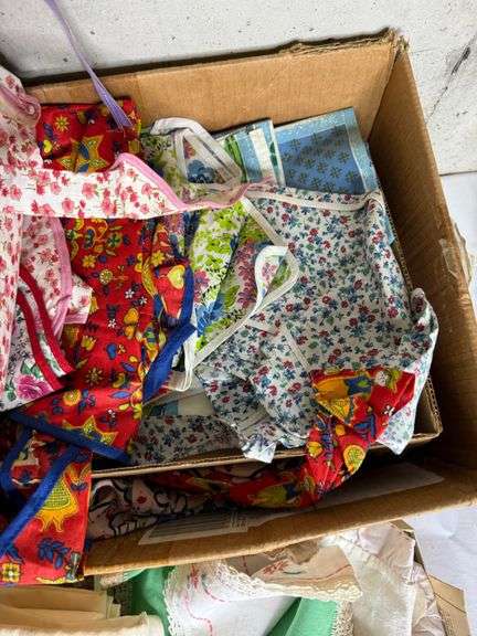 Vintage Linens & Handiwork- florals, butterflies & more
