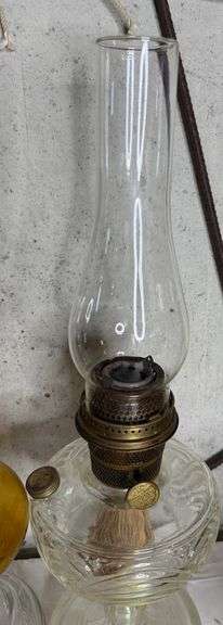 Aladdin Oil Lamp & 2 Unmarked Oil Lamps