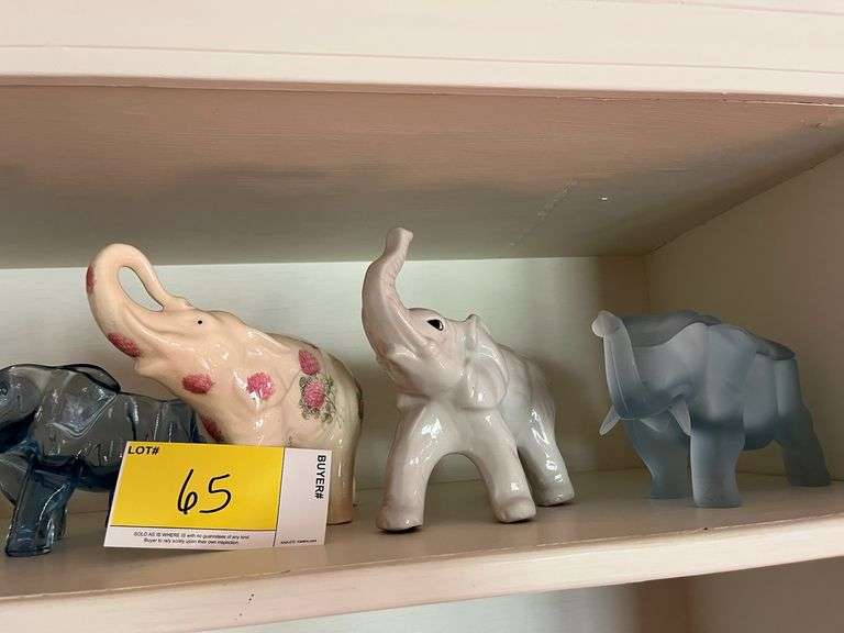 7 Elephant Figurines