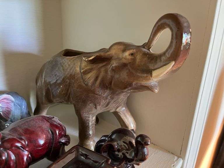 Assortment of Ceramic Elephant Figurines