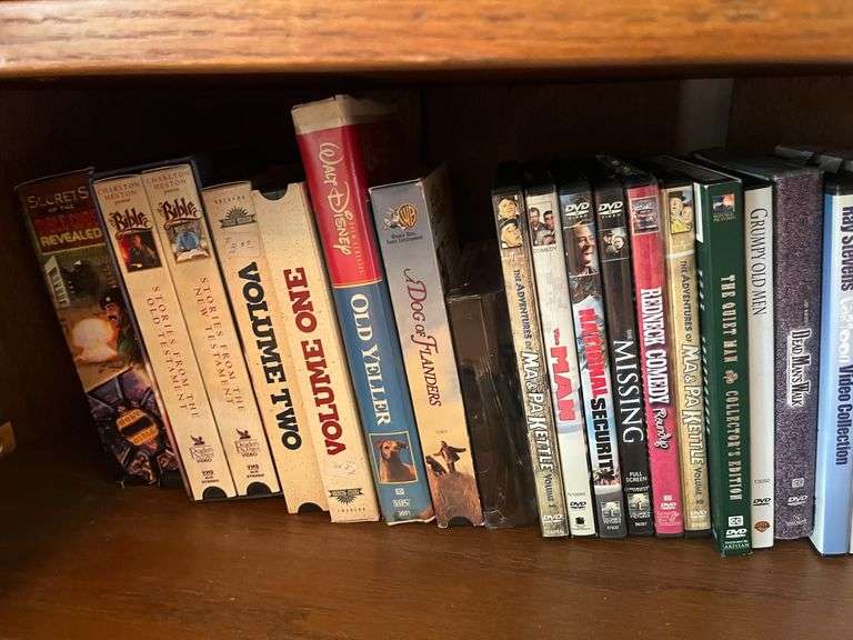 DVD & VHS Players + Collection of DVDs & VHS Tapes