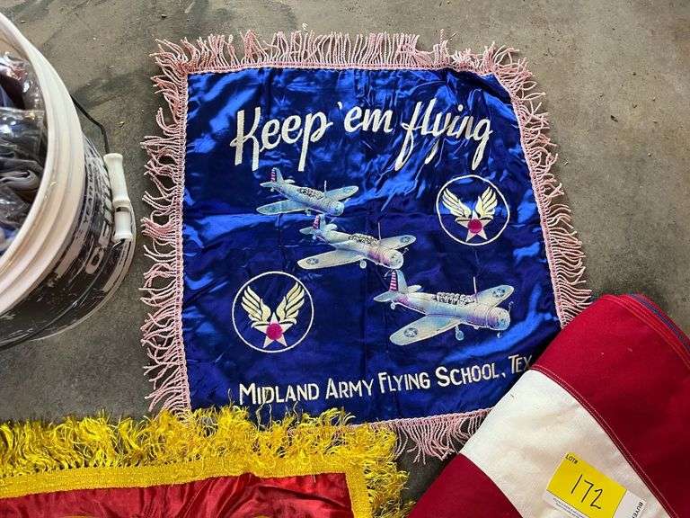 'Keep Em' Flying' Banner & Other Patriotic Goods