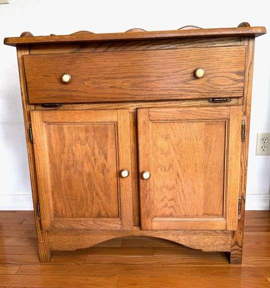 Amish Made Wooden Dry Sink Wash Basin Table