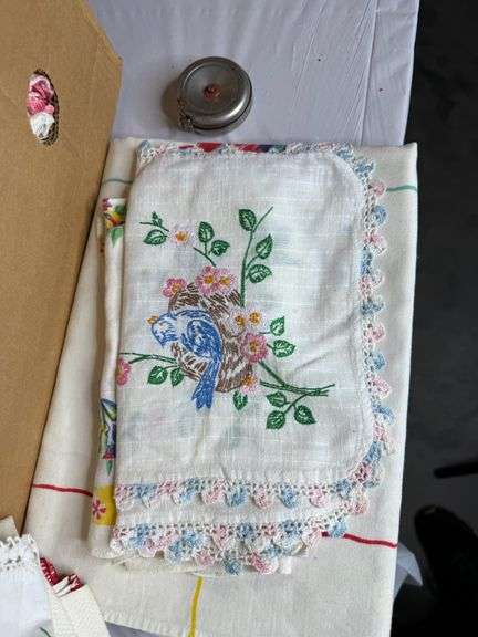 Box of Handiwork- Crochet, Thread & More