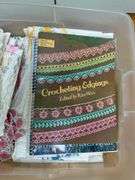 Handiwork Box & Crochet Books- Pretty Pink Floral!