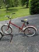 2 Vintage Romet Wigry 3 Folding Bikes & Bike Rack