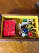Blue Bird Clock & Jewelry Box, Assorted Holiday Jewelry, Copper Bracelet & More!