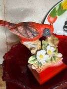 Turkey Platter, Red Bowls, Candy Dish