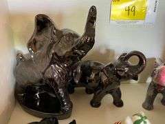 Assortment of Ceramic Elephant Figurines