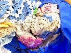 2 Linen Boxes- Patterns, Doilies & more
