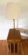 Wooden Side Table Lamp