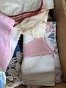 Vintage Linens & Handiwork- kitchen, chicks & lilies